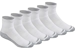 Dickies mens Dri-tech Moisture Control Quarter Socks, Available in M-xxl (6, 12, 18 Pairs) Socks