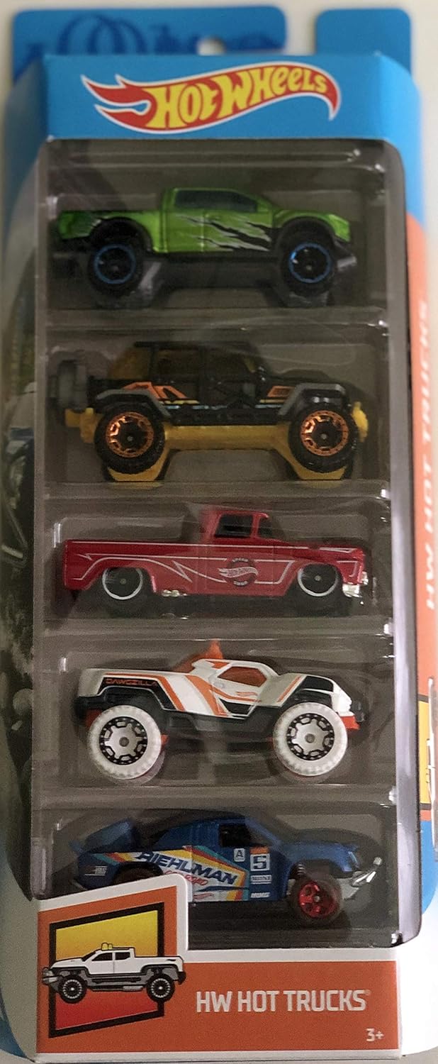 hot wheels 5 pack hot trucks