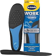 Dr. Scholl's Work All-Day Superior Comfort Insoles with Massaging Gel - Designed for Men & Women with Hard-Working Feet, Elim