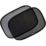 Enovoe Car Window Shade - (2 Pack) - 21"x14" Cling Sunshade for Car Windows - Sun, Glare and UV Rays Protection for Your Chil