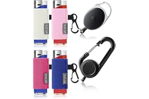 Likesing Lighter Leashes with Clip, Retractable Lighter Holder for Backpack Belt, Cool Lighters Leash Gift for Men Boys
