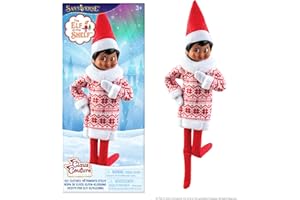 The Elf on the Shelf Claus Couture Collection Snowflake Sweetie Dress - Charming Fair Isle-Inspired Tunic Dress - Scout Elf Not Included
