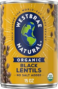 Westbrae Natural, Lentils Black Organic, 15 Ounce