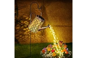 Afootry Solar Watering Can with Lights,Solar Outdoor Garden Decor Waterproof Large Hanging Lantern Landscape Lights Outside Decorations for Yard Clearance Porch Patio Pathway Gardening Gift
