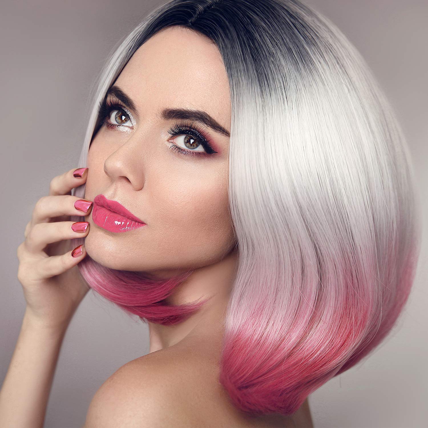 Hair Coloring Kit, Include 12 Pieces Disposable Hair Highlight Cap Tipping Cap Hair Coloring Highlight Dye Cap with 2 Metal Hooks, 3 Dye Brush and 20 Pairs Dye Gloves for Salon Home (Blue) : Beauty