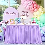 Light Purple Table Skirt 9ft Lavender Fitted