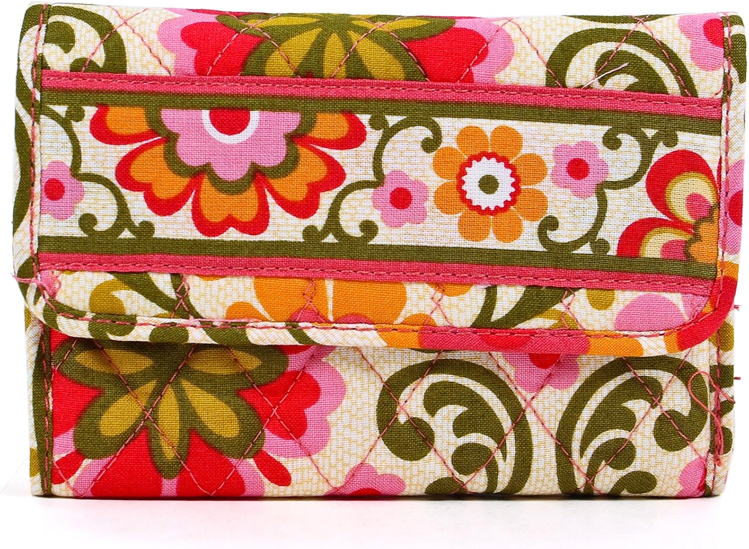 Vera Bradley Euro Wallet in Folkloric at Amazon Women’s Clothing store
