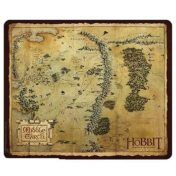 The Hobbit Middle Earth Map Mauspad Mauspad – 23 x 19 cm