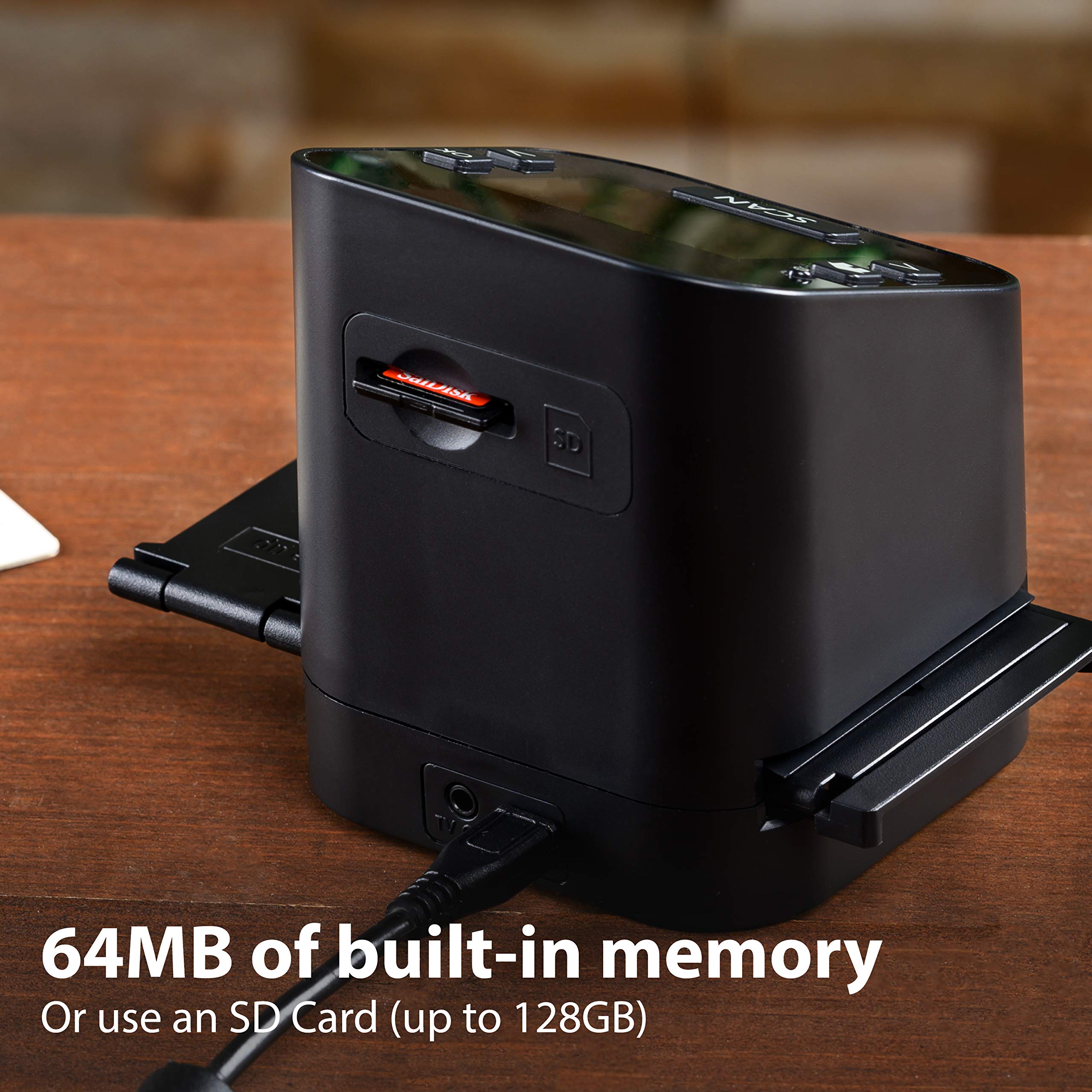 Magnasonic All-In-One Film & Slide Scanner, High Resolution 22MP, Converts 35mm/110/126/ Super 8/8mm Film & 135/110/126 Slides into Digital JPEG, 2.4