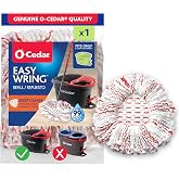 O-Cedar EasyWring Deep Clean Refill (1-Pack) | 40% More Cleaning Power | Microfiber Mop Refill Compatible with O-Cedar EasyWr