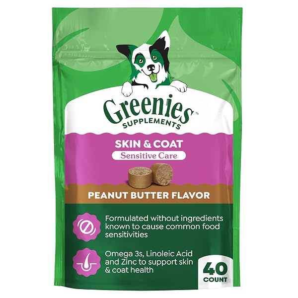 GREENIES SENSITIVE CARE SKIN AND COAT SUPPLEMENT FOR...