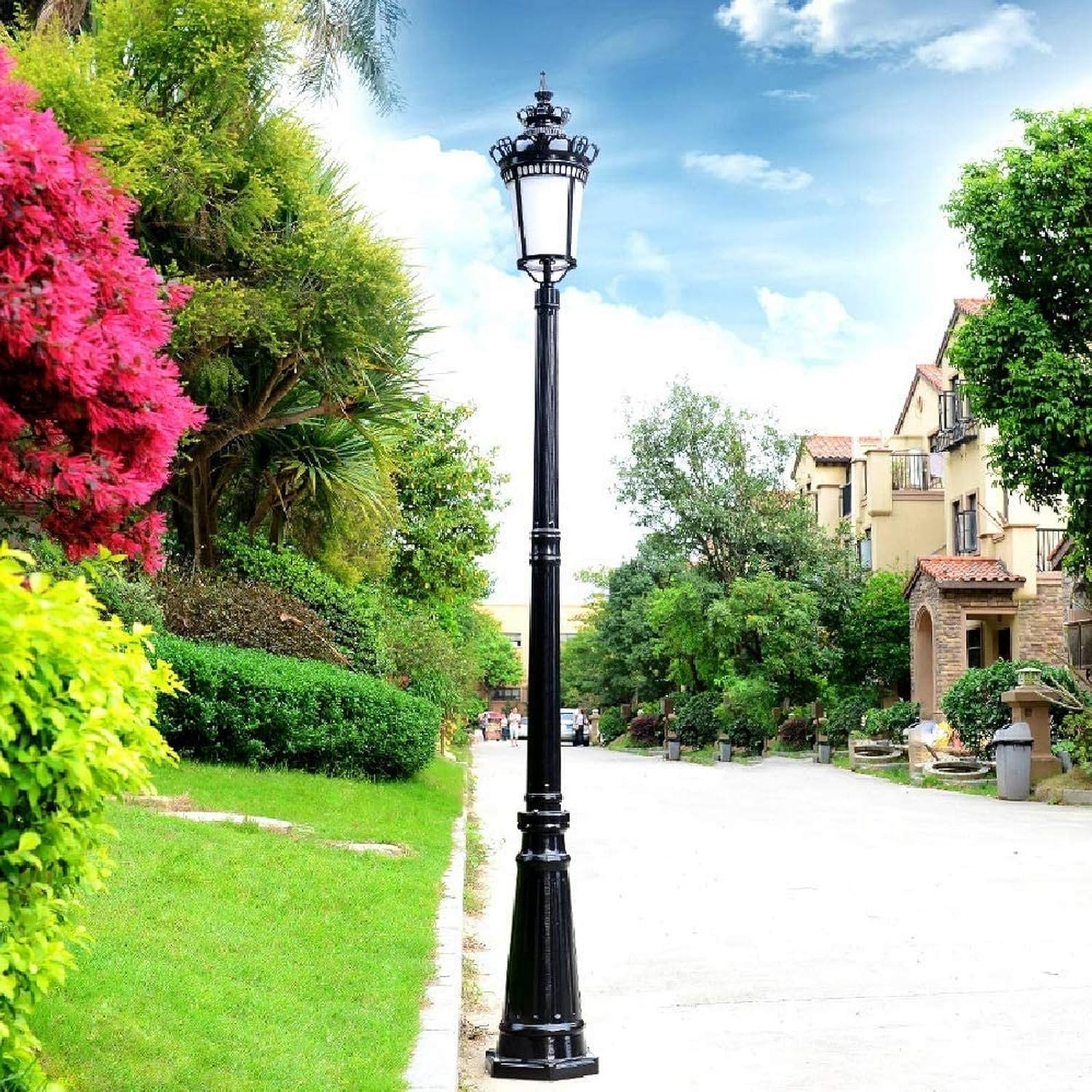NBVCX Möbel Dekoration Single Head Poller Post Light Outdoor Garden