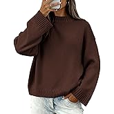 BTFBM Sweaters for Women 2026 Casual Crewneck Long Sleeve Loose Ribbed Knit Pullover Sweater Winter Clothes Fall Outfits