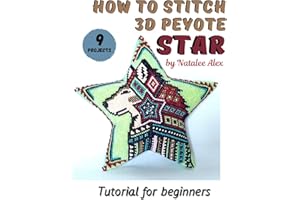 How to stitch 3D peyote beaded stars - 9 projects: Tutorial for beginners - Beading patterns - Native american style