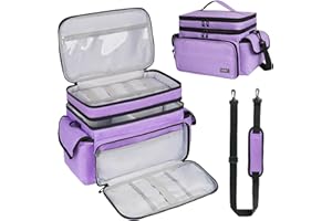 Large Double-Layer Portable Sewing Box - Sewing Accessories Organizer with 2 Layers, Purple Bag Only