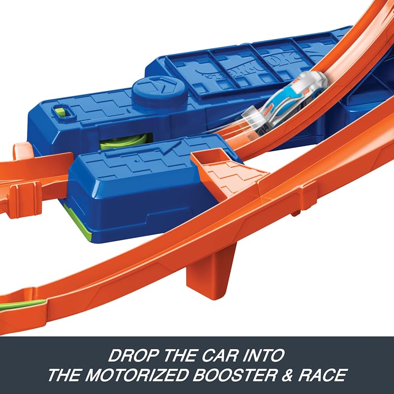 Stunt Track Choque Aéreo y Coche Juguete de Metal a Escala 1:64