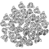 HEALLILY 80Pcs Halloween Pendant Charms Alloy Pumpkin Charms for DIY Bracelet Earring Necklace Jewelry Making Finding