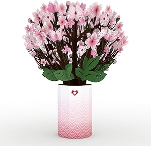 Lovepop Cherry Blossom Bouquet - Pop Up Flowers, Valentine’s Day Card, Birthday Pop Up Card, Anniversary Card, Card for Wife, Card for Mom, Mother’s Day Card, Flower Bouquet
