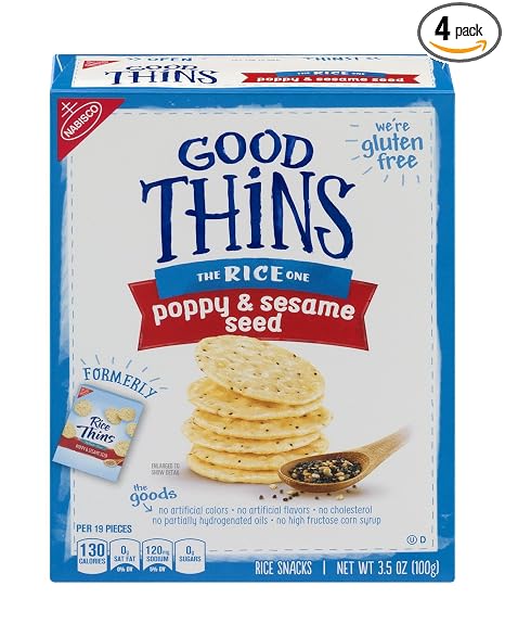 Good thins crackers poppy and sesame 1x3.500oz (044000044732)