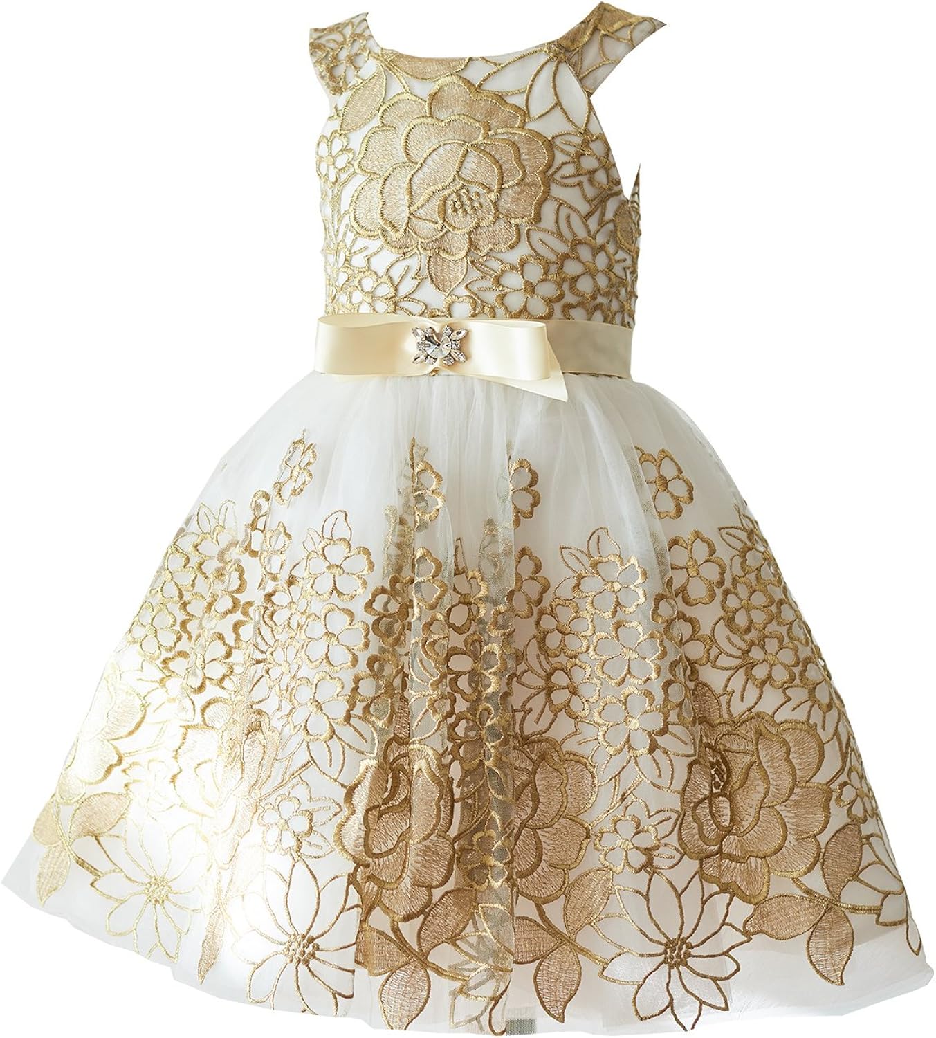 gold junior bridesmaid dresses