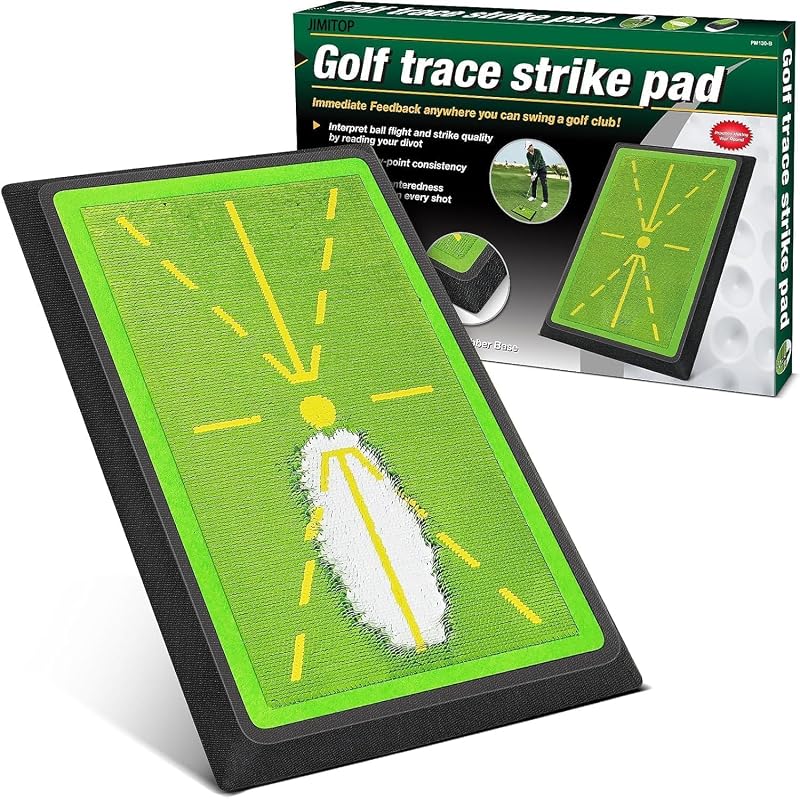 JIMITOP Golf Swing Mat 13x17 Inch Divot Board with Anti-Slip Base Practice