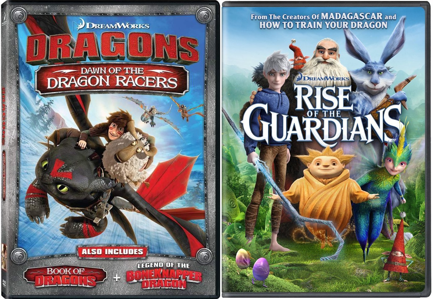 Dawn Of The Dragon Racers & Rise of the Guardians DVD
