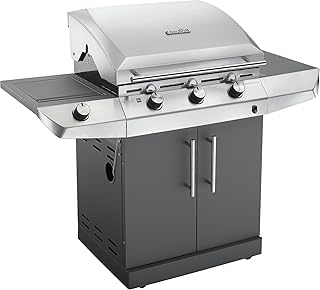 Char-Broil Performance Series T36G - 3 Brenner Gasgrill mit Seitenbrenner, Edelstahl/Schwarz.