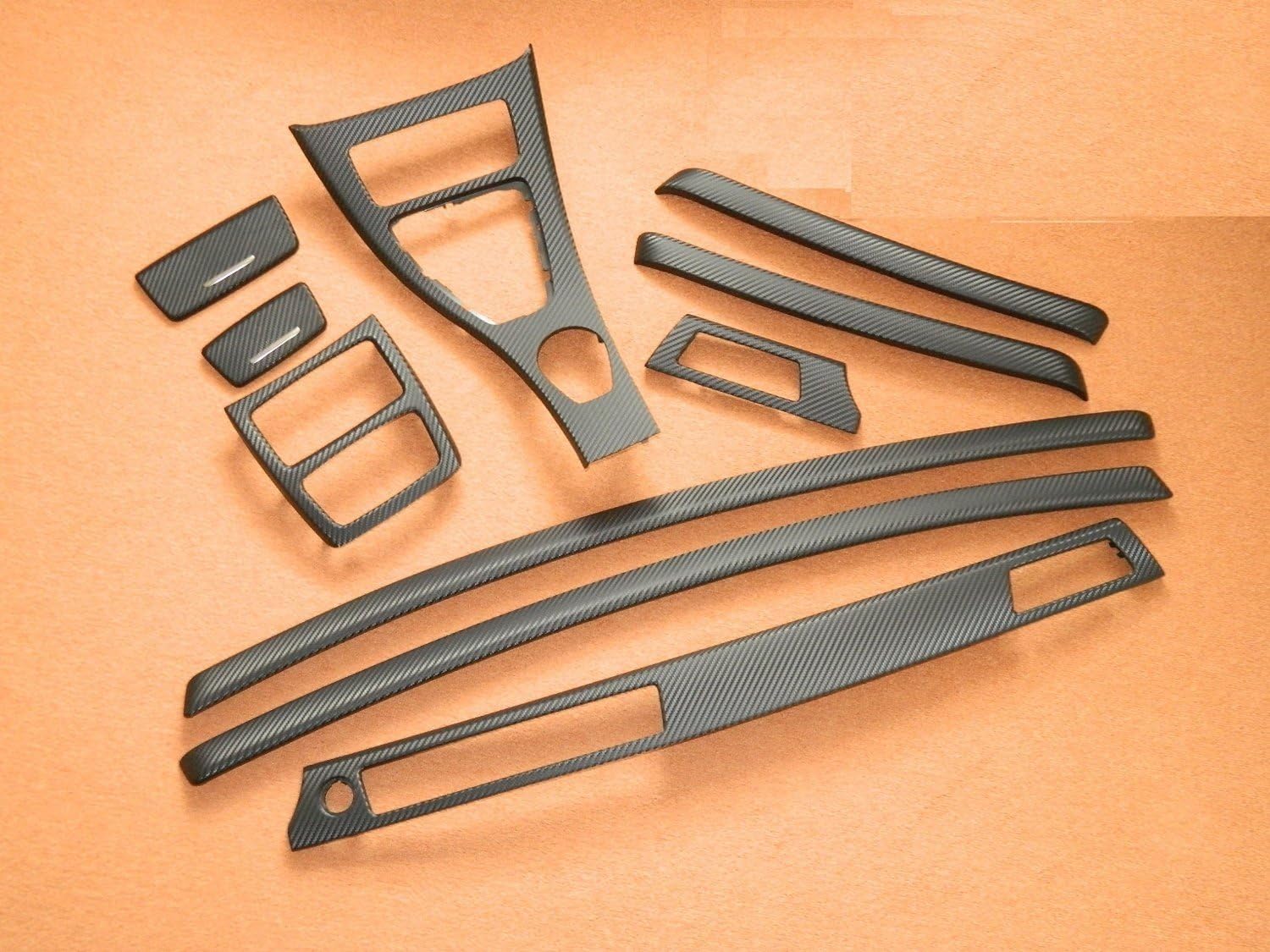 Decorative strips interior trim strips, carbon structure film, 3D steering wheel visor with film.