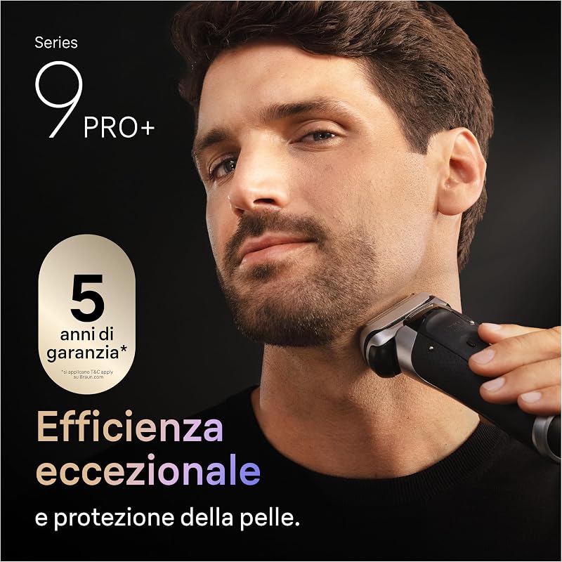Serie 9 Pro+ Rasoio Elettrico Barba, 9617psi Argento