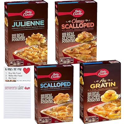 Buy Potato Side Dish Variety Pack Of 4 Betty Crocker Au Gratin Scalloped Julienne Cheesy Scalloped Snack Fun Shopping Pad Online In Turkey B08gssv1h1