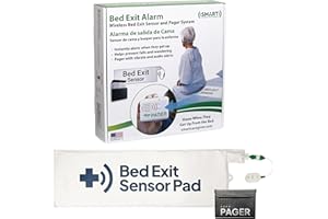 SMART CAREGIVER CORPORATION Smart Caregiver Bed Exit Alarm with Wireless Pager - Early Alert Fall Prevention for Seniors and Elderly - Weight Sensing Bed Pad Alerts Caregiver When They Get Up - USA Company and Customer Service