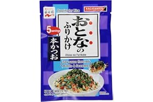 Nagatanien Otona-no Furikake (Soy Flavored Bonito and Seaweed), .44-Ounce Units (Pack of 10)
