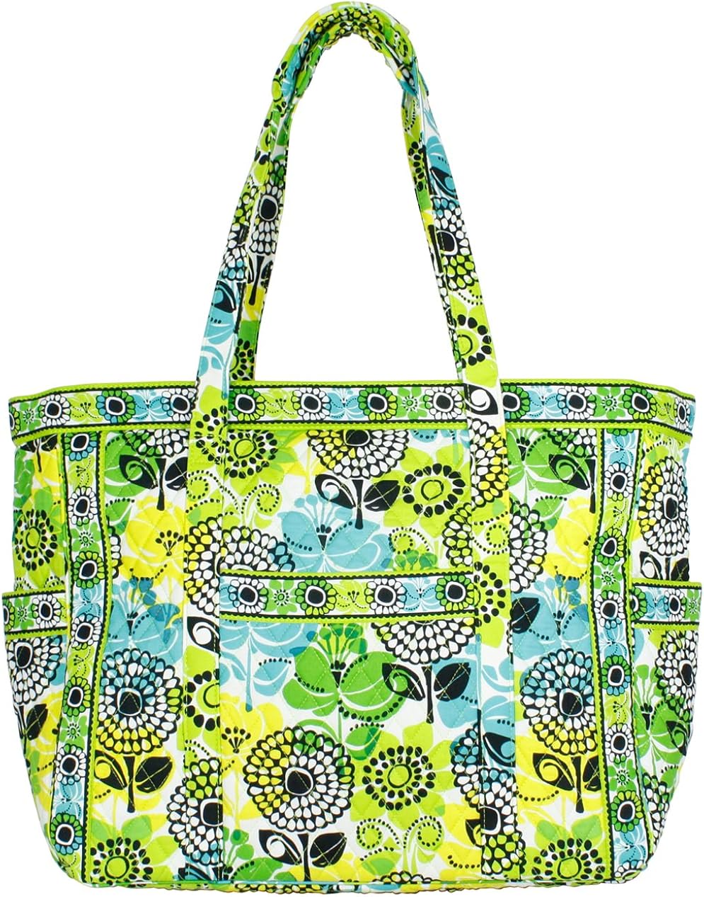 Vera Bradley Get Carried Away Tote in Lime's Up Travel Totes