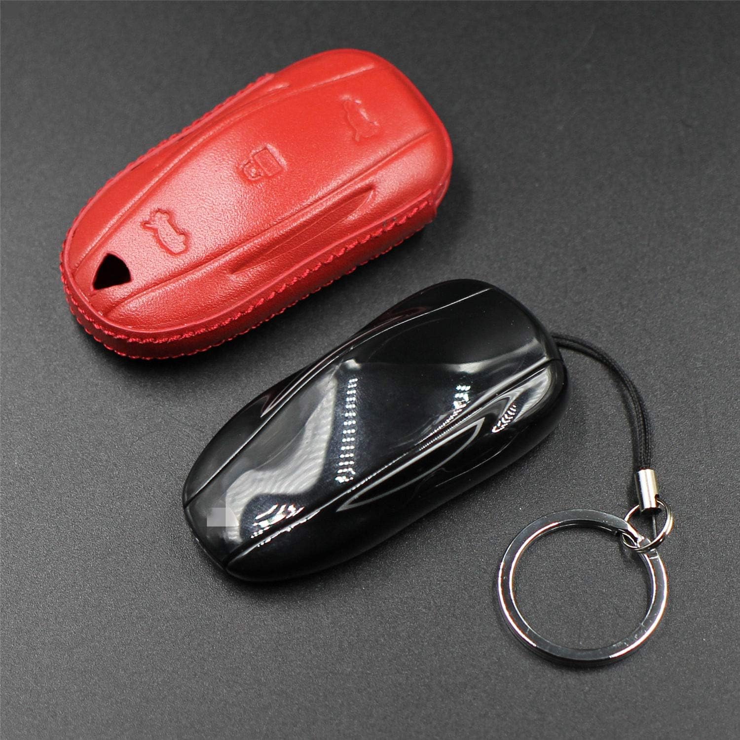 M.JVisun Leather Key Fob Case For Men Women Genuine Leather