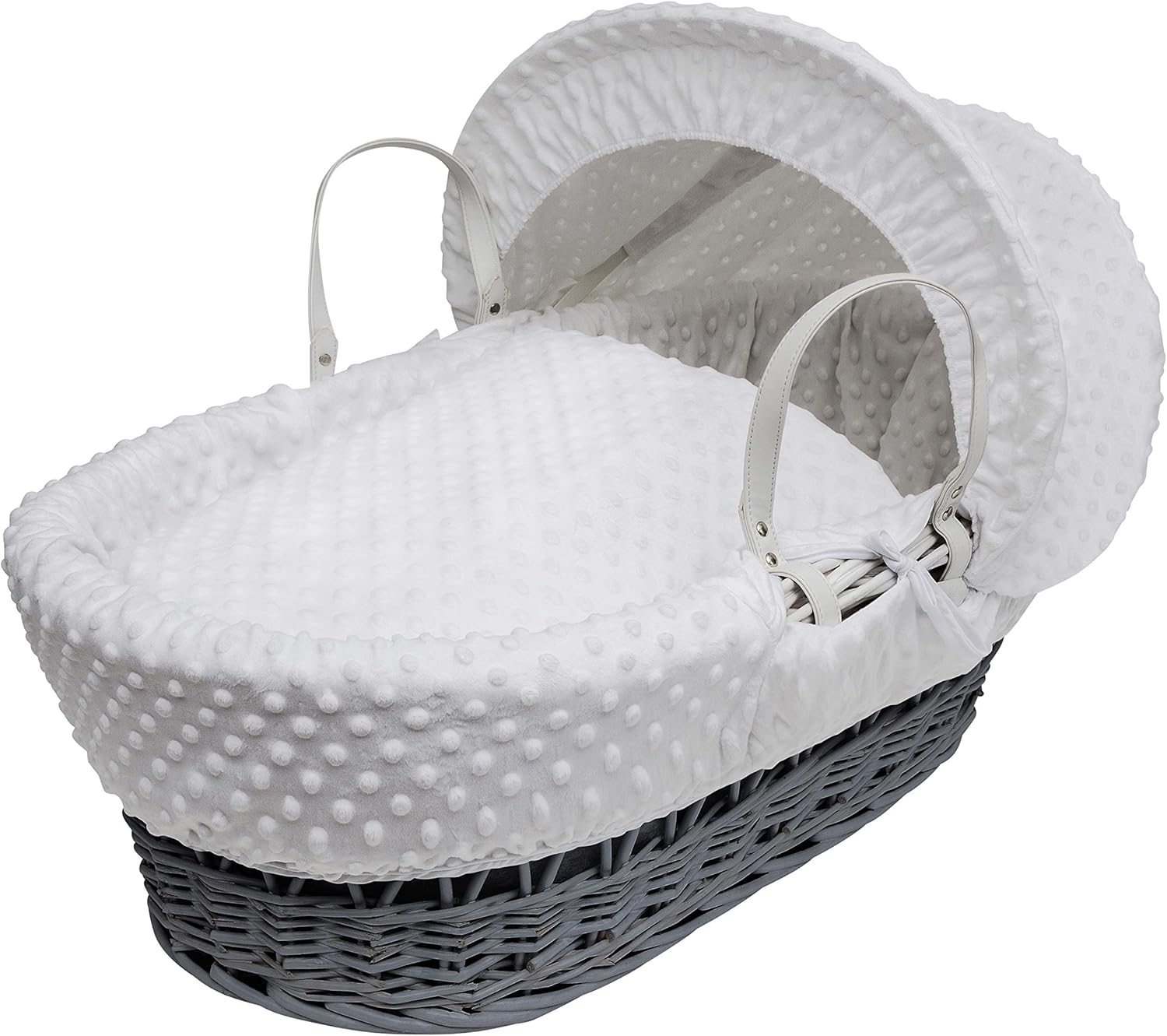 wicker moses basket and stand