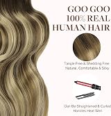 GOO GOO Tape in Hair Extensions 14inch 100g 40pcs Real Remy Seamless Straight view 8