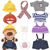 WESOPAN Capybara Plush Toy, Cute Stuffed Animals Kawaii Capibara Plush Pillow Christmas Birthday Easter Valentine's Day Gift for Kids Boys Girls (10 PCS)