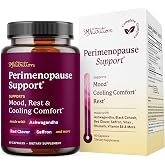Perimenopause Support for Women Supplement, Hormone Balance, Mood &amp; Sleep | Cycle Regularity &amp; Cooling Support, Black Cohosh Vitex &amp; Saffron, Peri Menopause Supplements for Women, Non-GMO, 60 Capsules