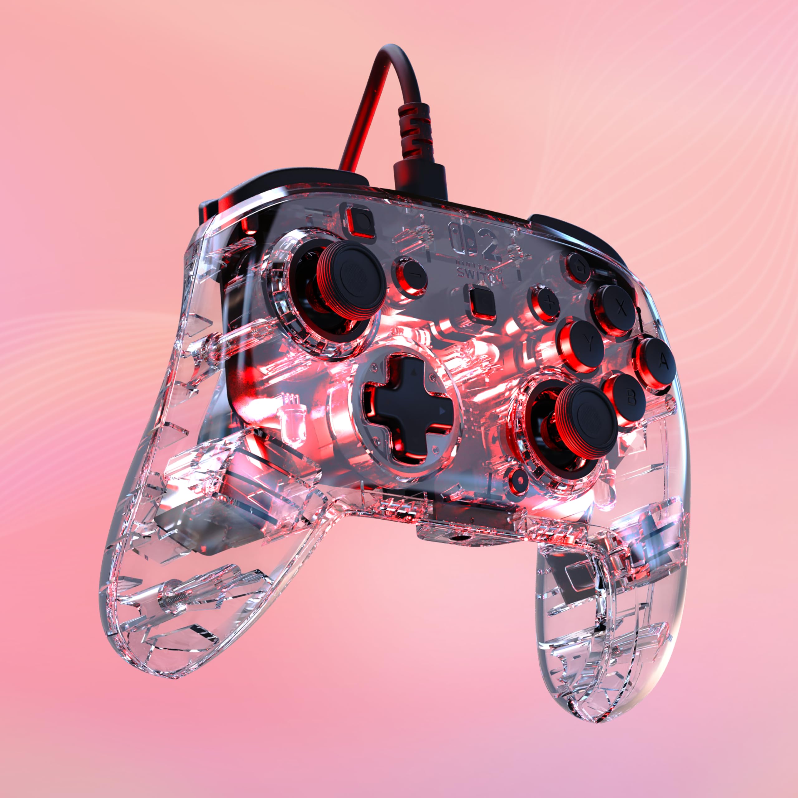 Turtle Beach Afterglow Transparent Kabelgebundener RGB-Gaming-Controller Offiziell lizenziert für Nintendo Switch 2 7