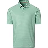starweave Mens Golf Shirts Short Sleeve Dry Fit Print Moisture Wicking Performance Collared Casual Polo Shirts for Men