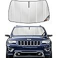 Pigenius Windshield Sun Shade for 2014-2021 Jeep Grand Cherokee. Full Front Window Sunshade Coverage