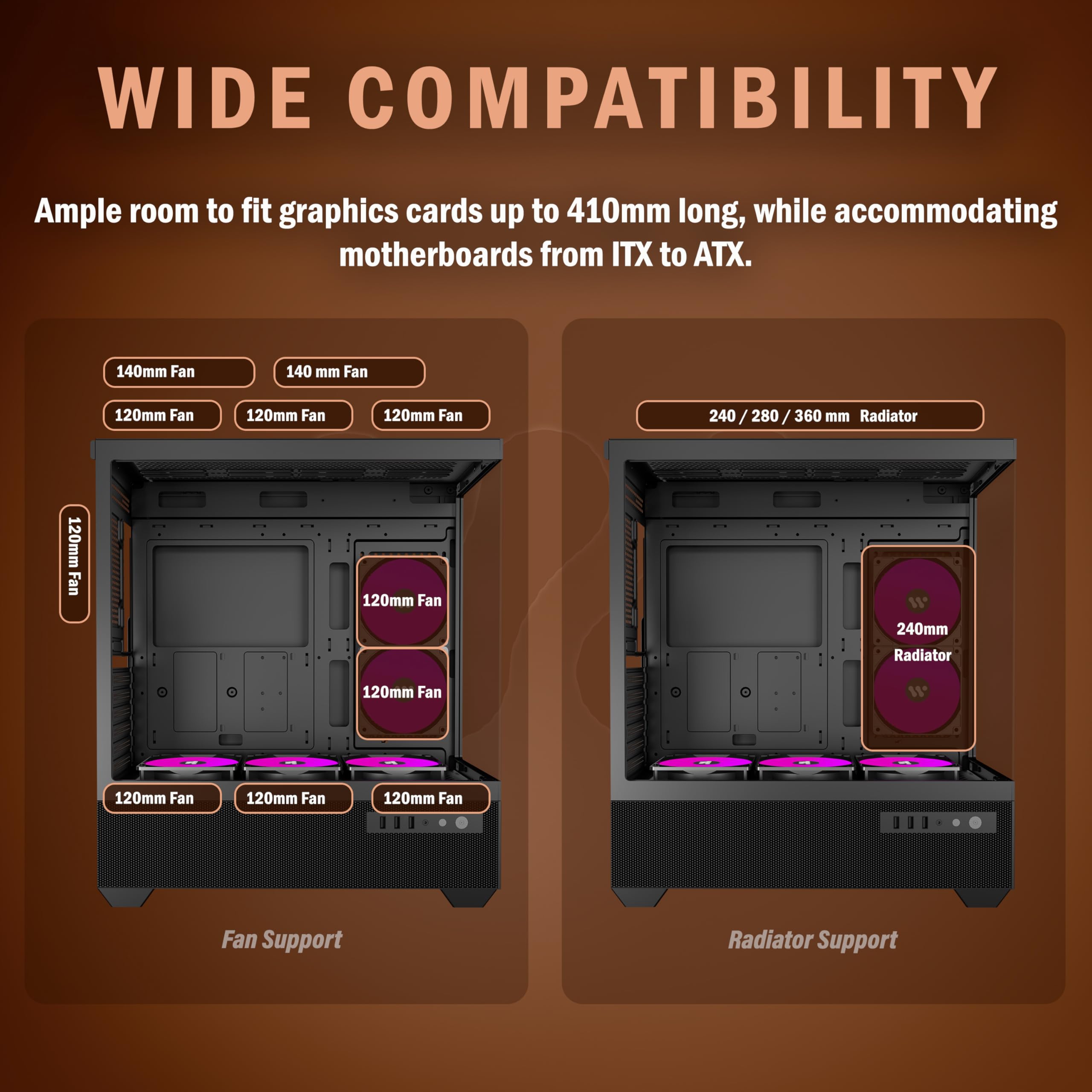 KEDIERS PC CASE H8(Black)