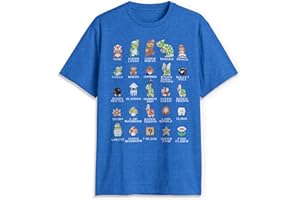 Nintendo Mens Pixel Cast T-Shirt