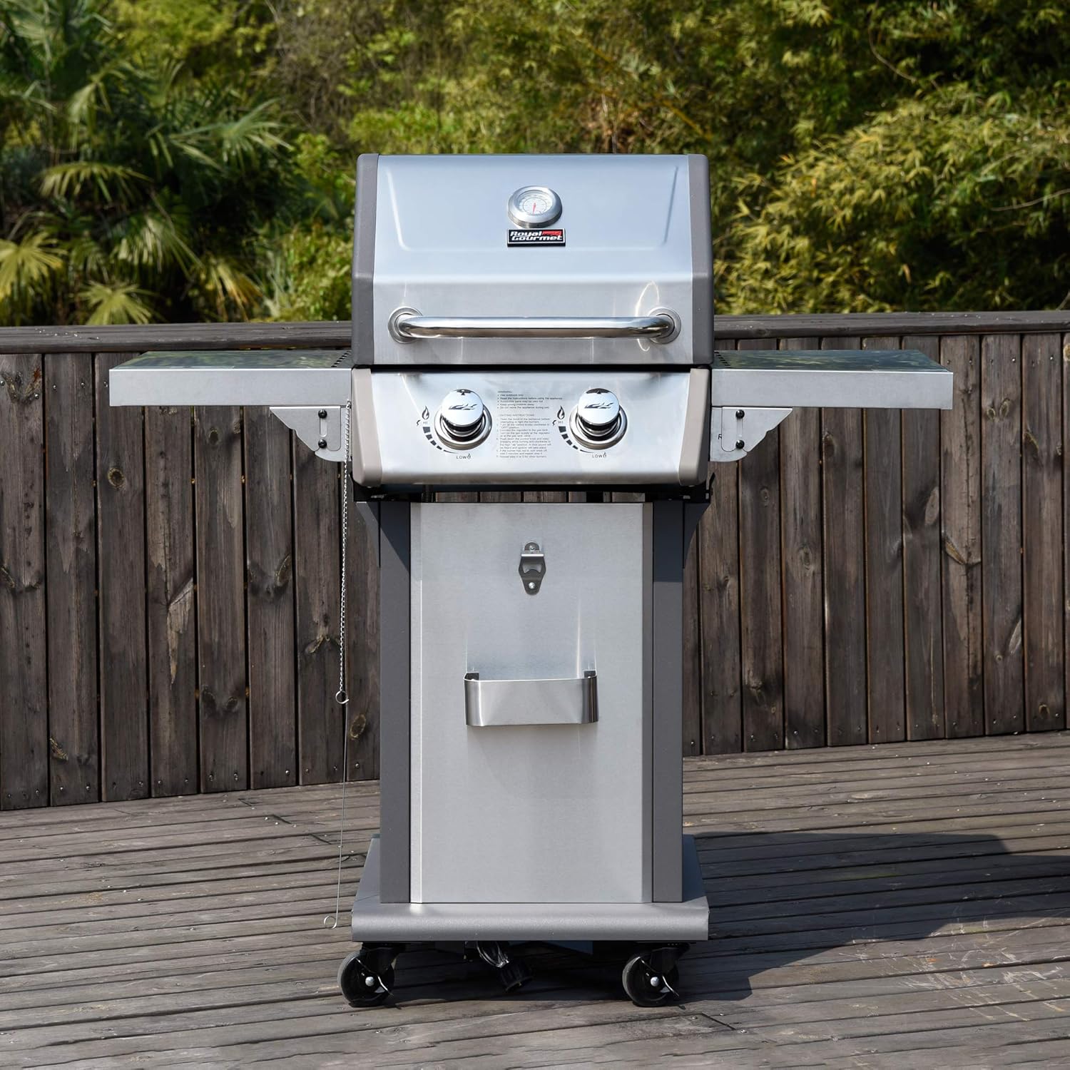 review Royal Gourmet 2-Burner Patio Propane Gas Grill (Stainless Steel)