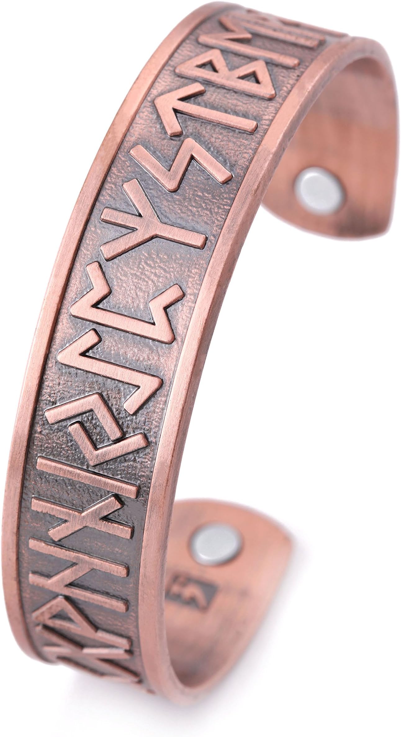 Vintage Norse Viking Runes Cuff Healthcare Magnetic Therapy Bracelet Gift Jewelry for Men Women
