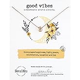 SoulKu Mystic Necklace for Women, Motivational Jewelry, Handmade Necklace With Crystals, Inspirational Stocking Stuffer Gift For Her, 18" Nylon Cord with 18K Gold Plated Stainless Steel Clasp