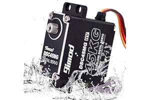 9imod 45KG High Torque Servo,Waterproof Servo Motors,Metal Gear Coreless Servo,8.4V HV Digital Servo,Full Aluminum Case for RC Servo 1/10 1/8 Crawler Car