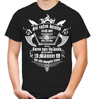 Sie Rufen T Shirt Wikinger Germanen Zitate Amazonde