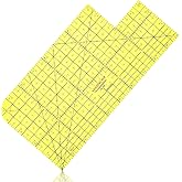 Weewooday Hot Ironing Ruler Heat Resistant Hemmer Ruler,5 X 10 Inch | Clear Grid for Precise Hemming, Heat Safe Ruler for Sewing Measuring, Fits Iron Handmade Projects, Home Studio Crafts Work