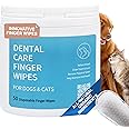 Spanielbuns Dog Dental Wipes for Cats & Dogs Teeth Cleaning - Safe Vet Approved, Breath Freshener, Tartar Remover, All Natura